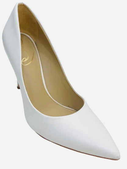 Pre - loved SAM EDELMAN White Pumps at Reems Closet