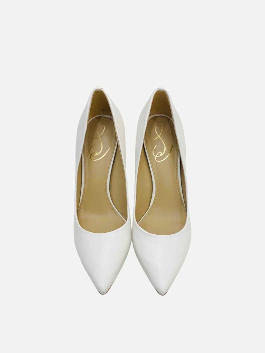 Pre - loved SAM EDELMAN White Pumps at Reems Closet