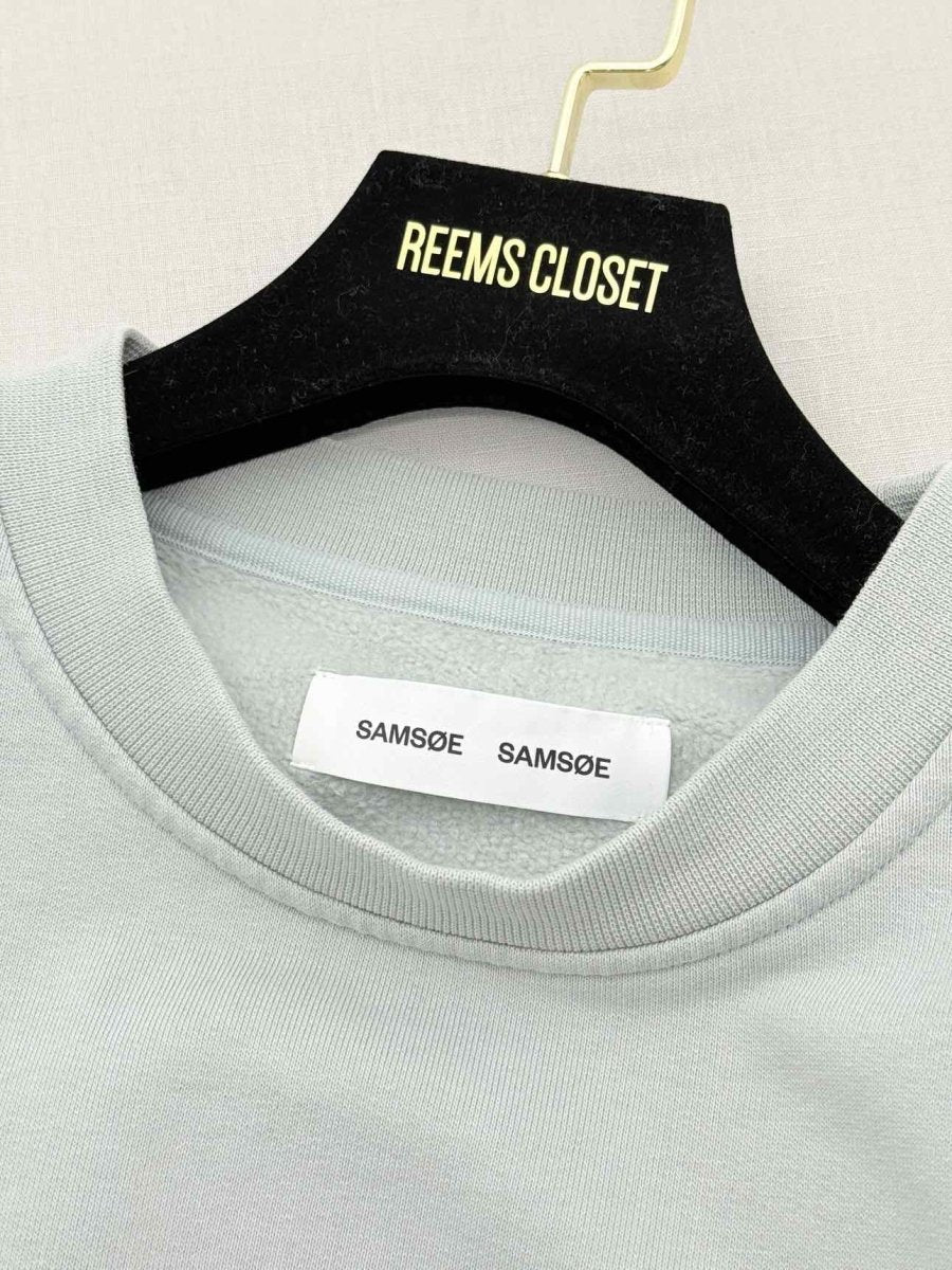 Pre - loved SAMSOE SAMSOE Pastel Green Size Small Sweatshirt at Reems Closet