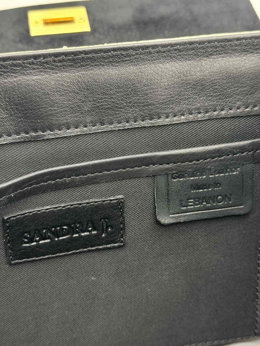 Pre - loved SANDRA J Jackie Gold Top Handle at Reems Closet