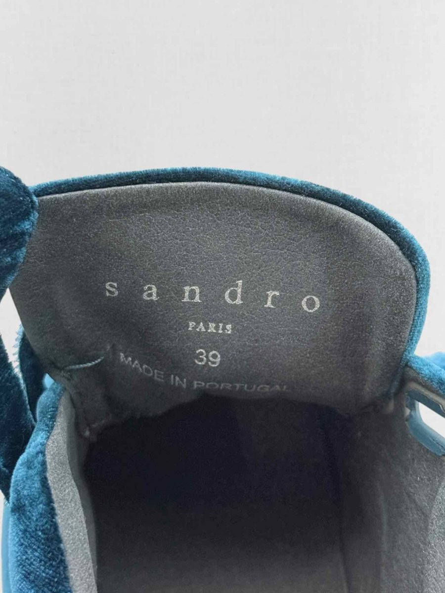 Pre - loved SANDRO Anita Teal Size EU 39 Sneakers at Reems Closet