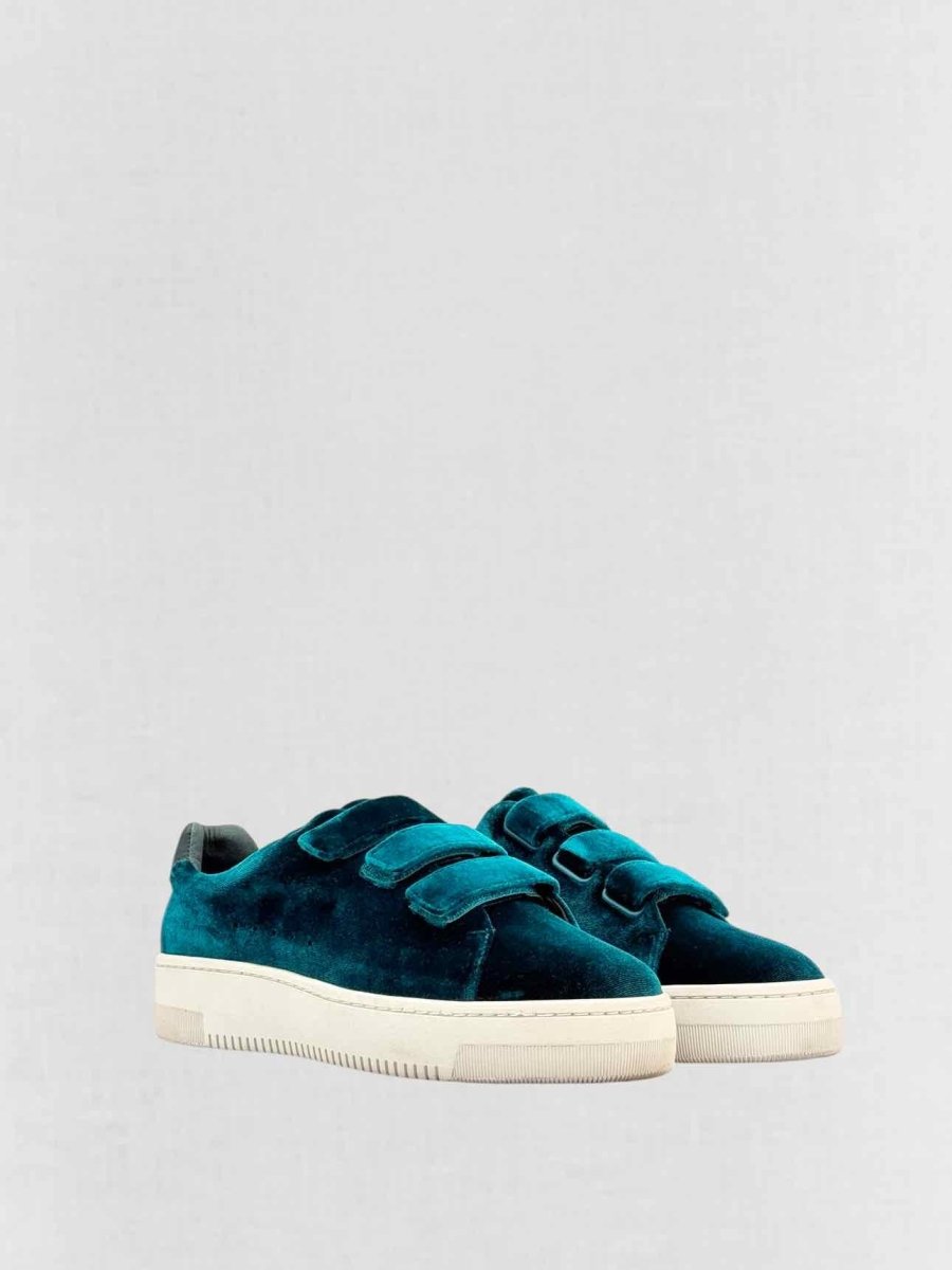 Pre - loved SANDRO Anita Teal Size EU 39 Sneakers at Reems Closet