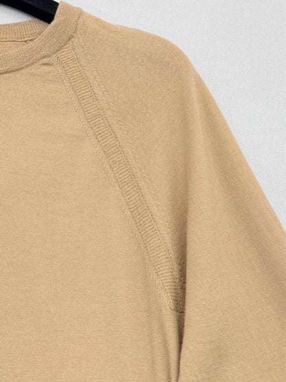 Pre-loved SANDRO Beige Size Medium Sweater at Reems Closet