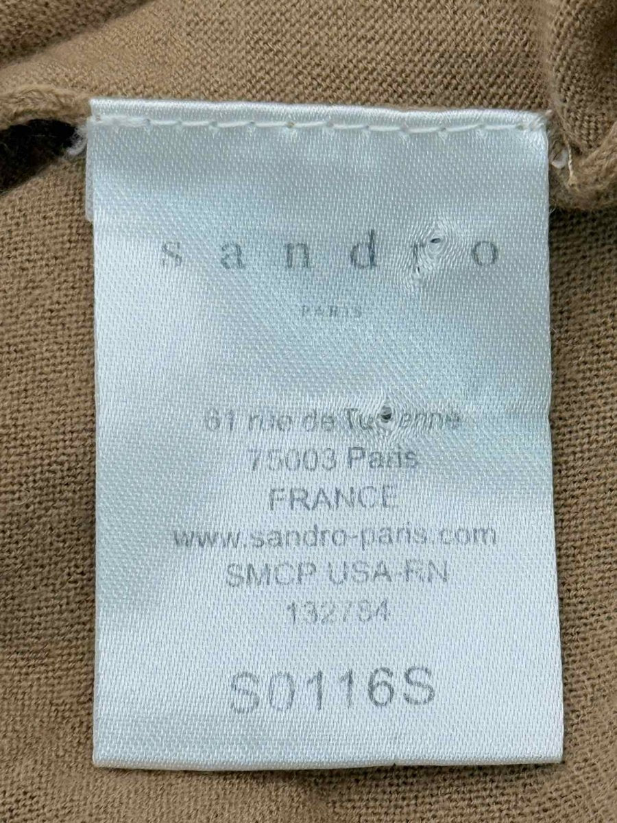 Pre-loved SANDRO Beige Size Medium Sweater at Reems Closet