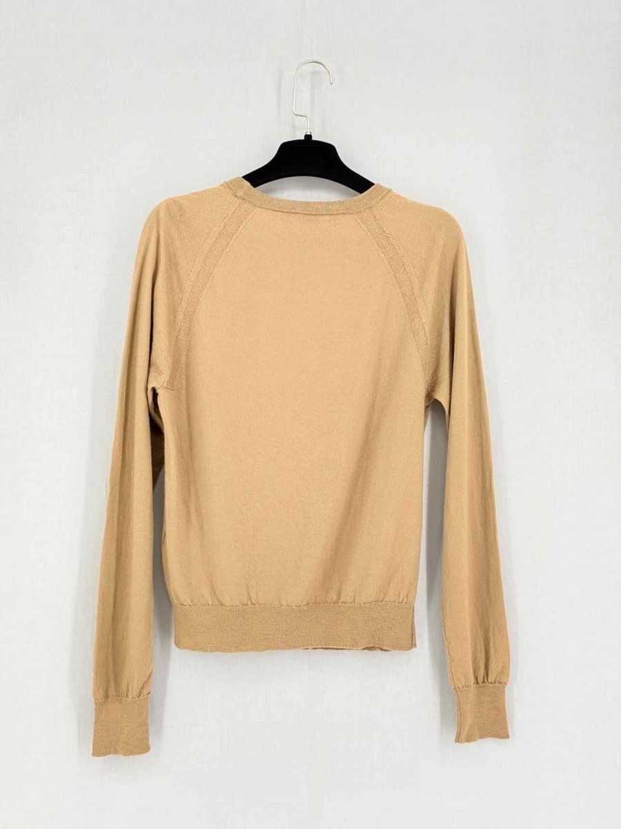 Pre-loved SANDRO Beige Size Medium Sweater at Reems Closet