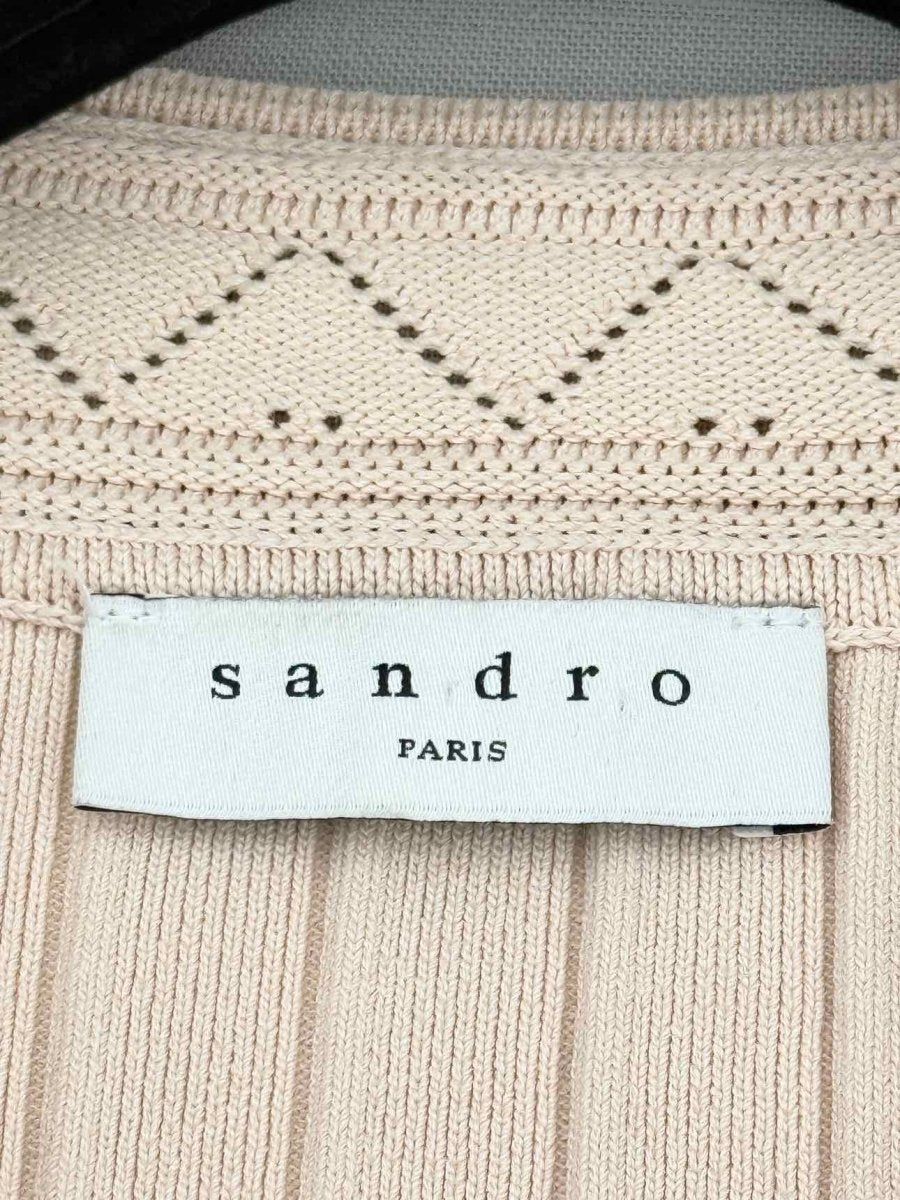 Pre - loved SANDRO Beige Size US 8 Short Dress at Reems Closet