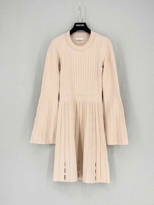 Pre - loved SANDRO Beige Size US 8 Short Dress at Reems Closet