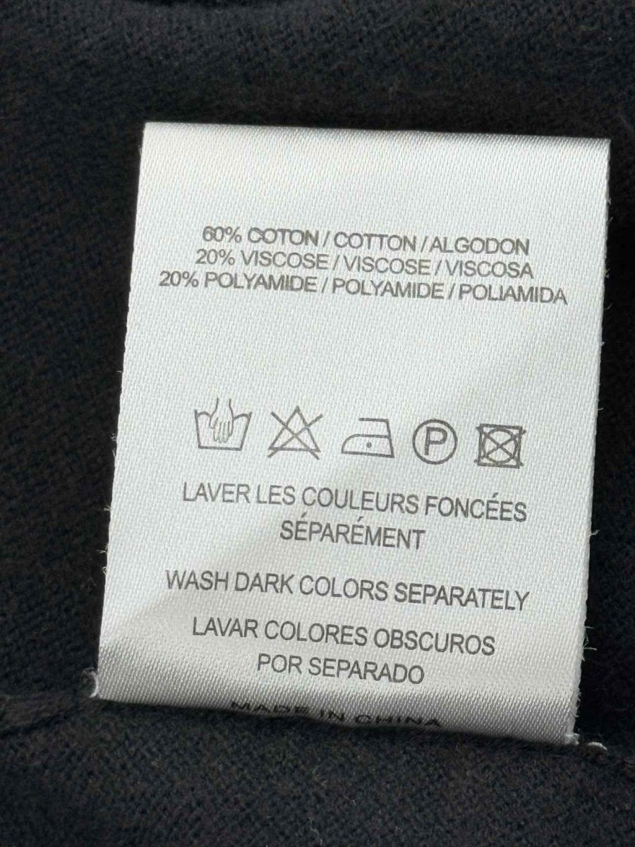 Pre - loved SANDRO Black Embellished Size Large Long Cardigan at Reems Closet