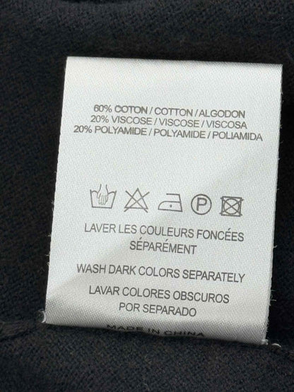 Pre - loved SANDRO Black Embellished Size Large Long Cardigan at Reems Closet