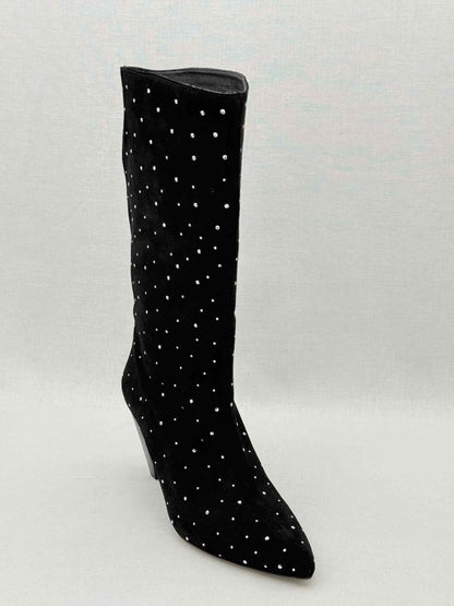 Pre - loved SANDRO Black Size EU 38 Mid Calf Boots at Reems Closet