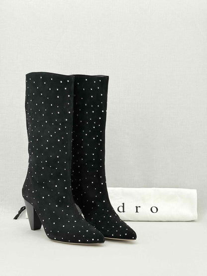 Pre - loved SANDRO Black Size EU 38 Mid Calf Boots at Reems Closet