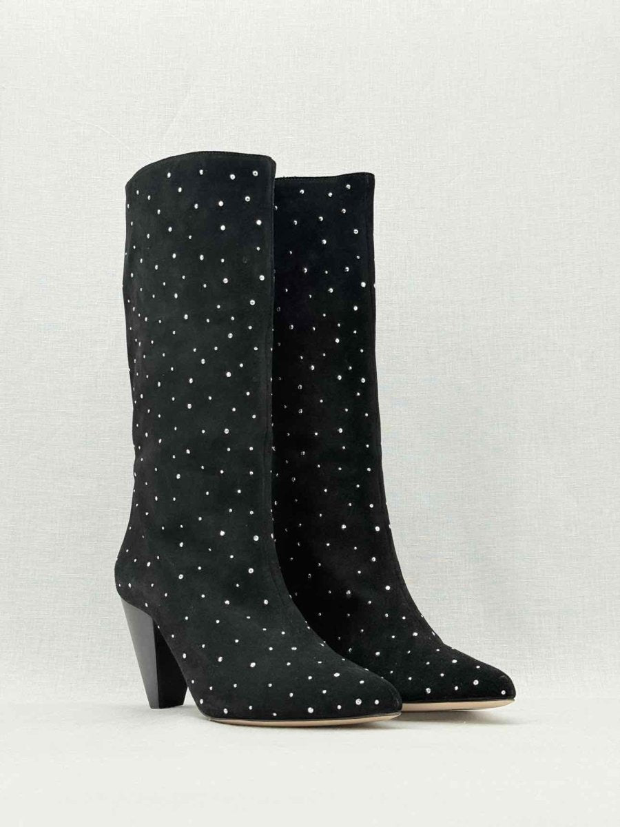 Pre - loved SANDRO Black Size EU 38 Mid Calf Boots at Reems Closet