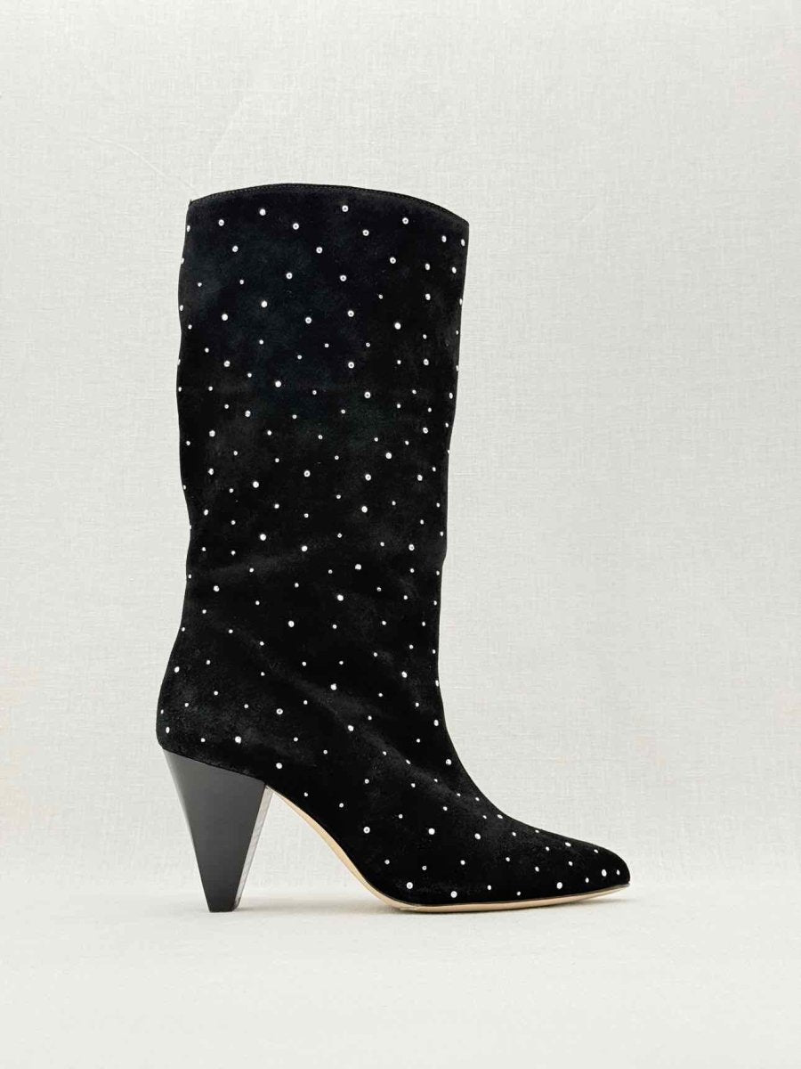 Pre - loved SANDRO Black Size EU 38 Mid Calf Boots at Reems Closet