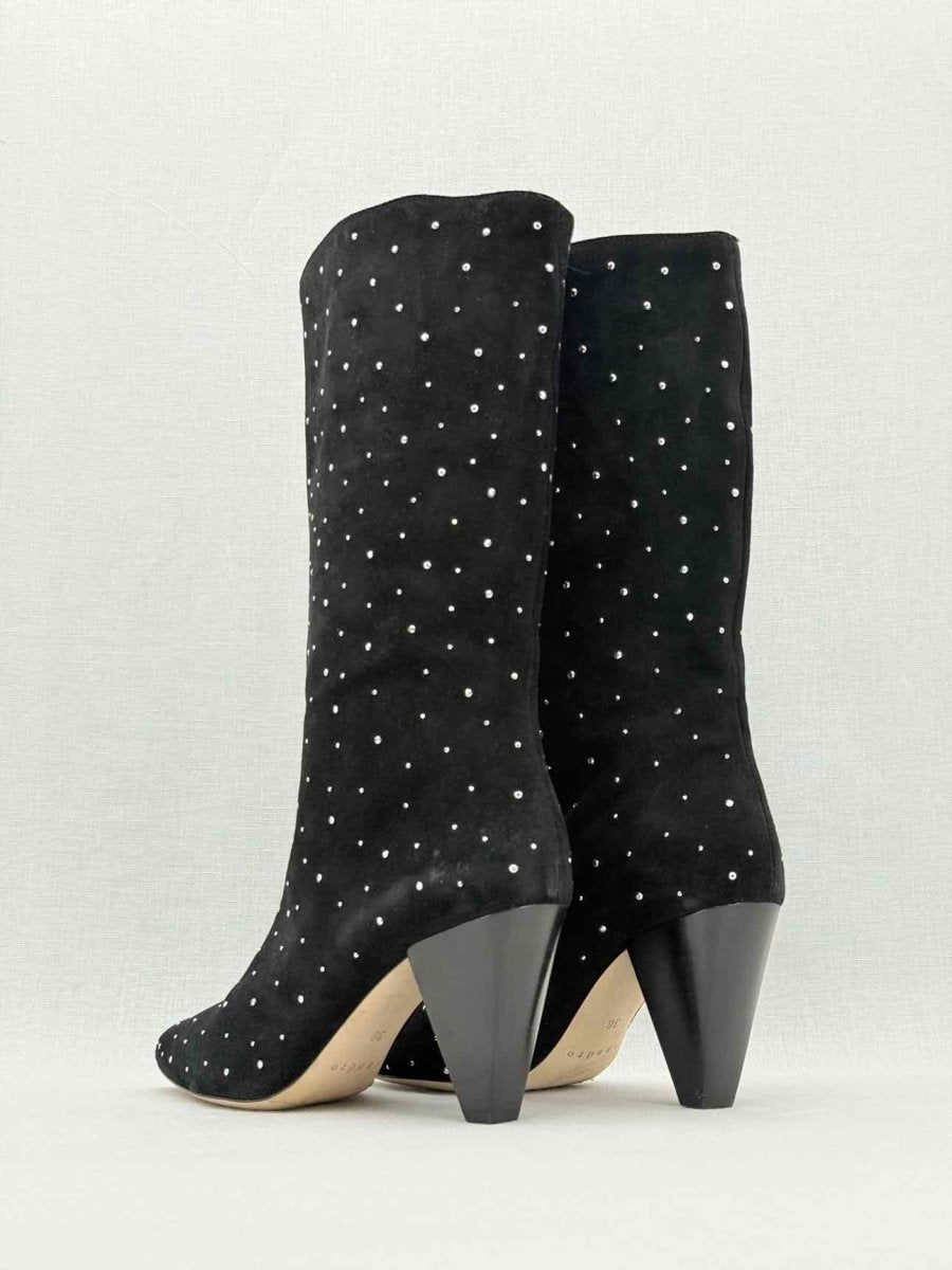 Pre - loved SANDRO Black Size EU 38 Mid Calf Boots at Reems Closet