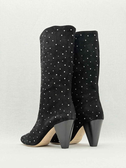 Pre - loved SANDRO Black Size EU 38 Mid Calf Boots at Reems Closet