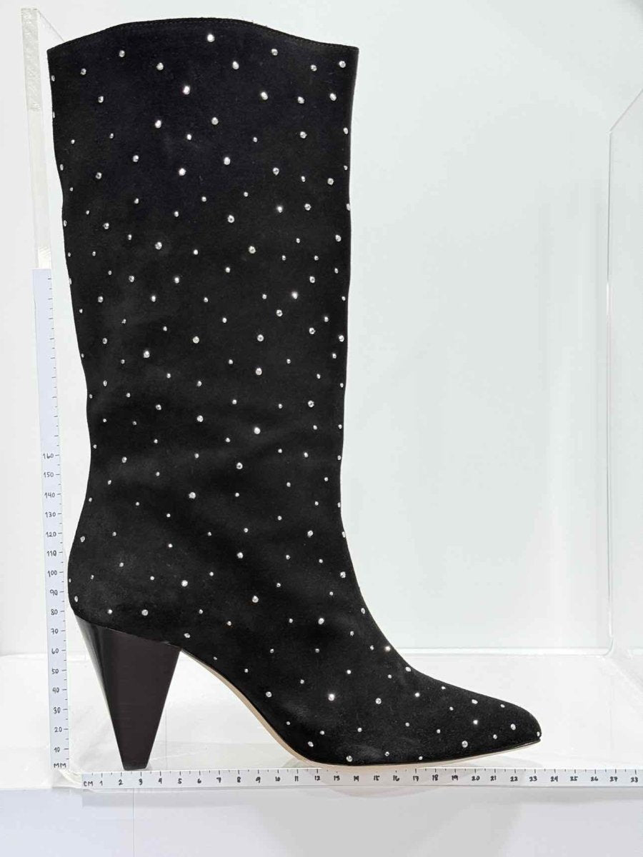 Pre - loved SANDRO Black Size EU 38 Mid Calf Boots at Reems Closet