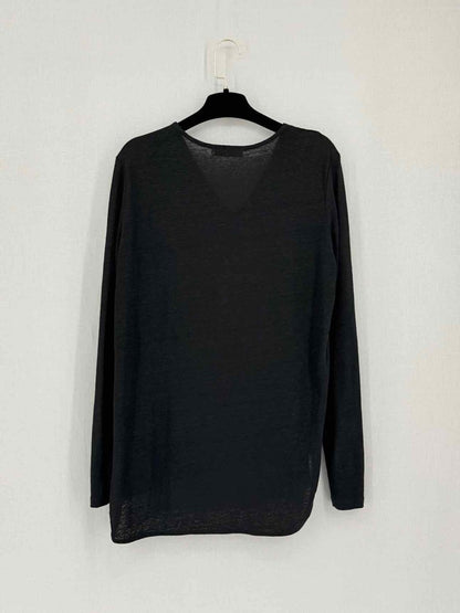 Pre-loved SANDRO Black Size Large Blouse at Reems Closet