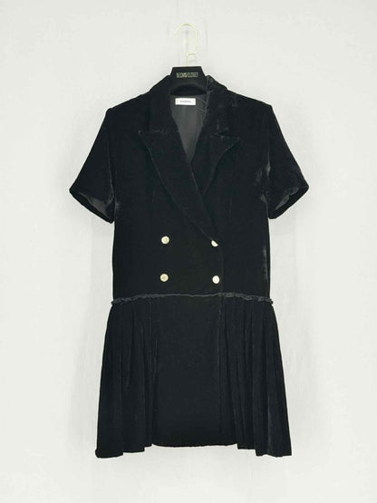 Pre - loved SANDRO Black Size Medium Short Dress at Reems Closet