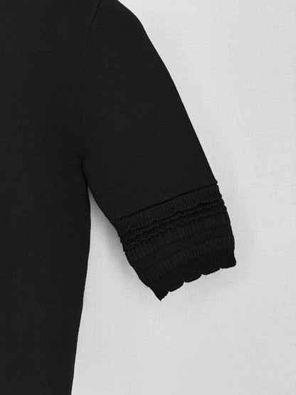 Pre-loved SANDRO Black Size Small Top at Reems Closet