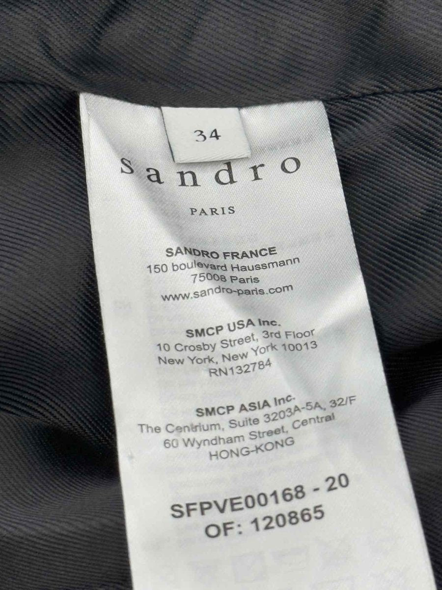 Pre - loved SANDRO Black Size US 2 Jacket at Reems Closet