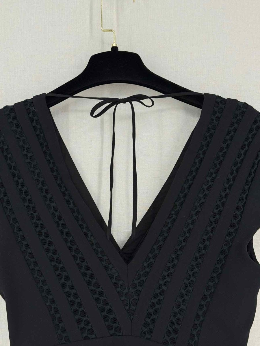 Pre-loved SANDRO Black Size US 2 Short Dress at Reems Closet