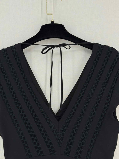 Pre-loved SANDRO Black Size US 2 Short Dress at Reems Closet
