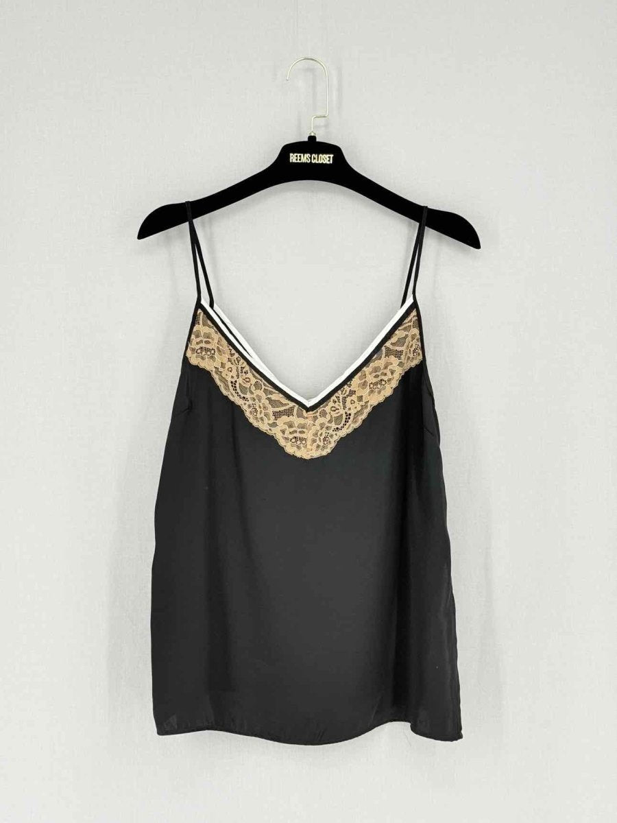 Pre - loved SANDRO Black Size US 4 Top at Reems Closet