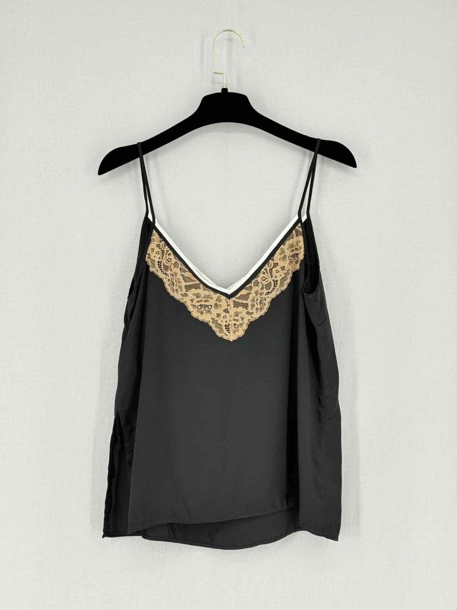 Pre - loved SANDRO Black Size US 4 Top at Reems Closet