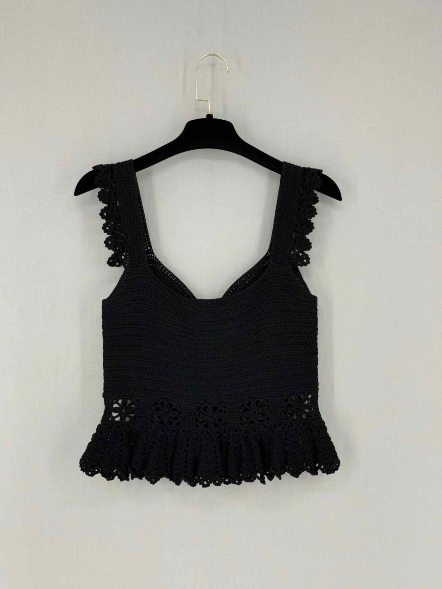 Pre - loved SANDRO Black Size US 4 Top at Reems Closet