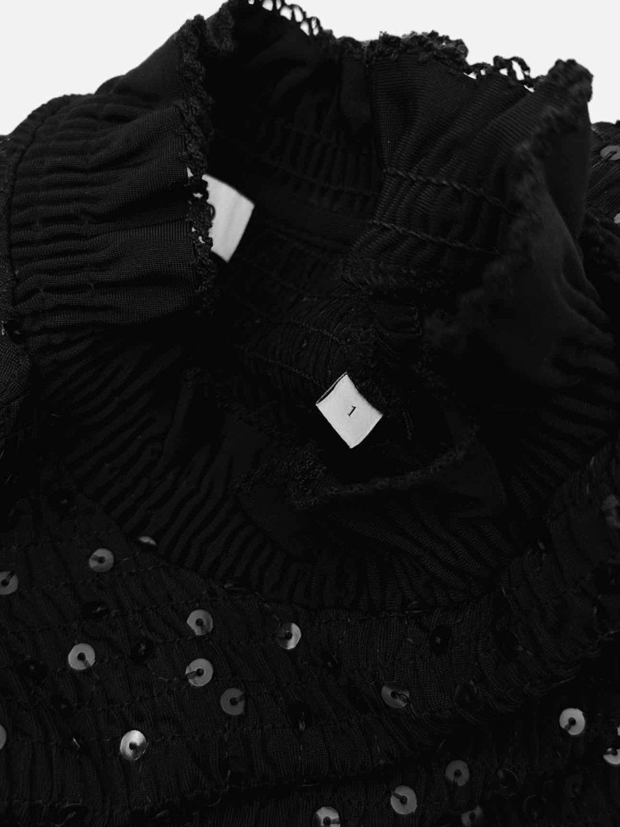 Pre - loved SANDRO Black Size US 4 Top at Reems Closet