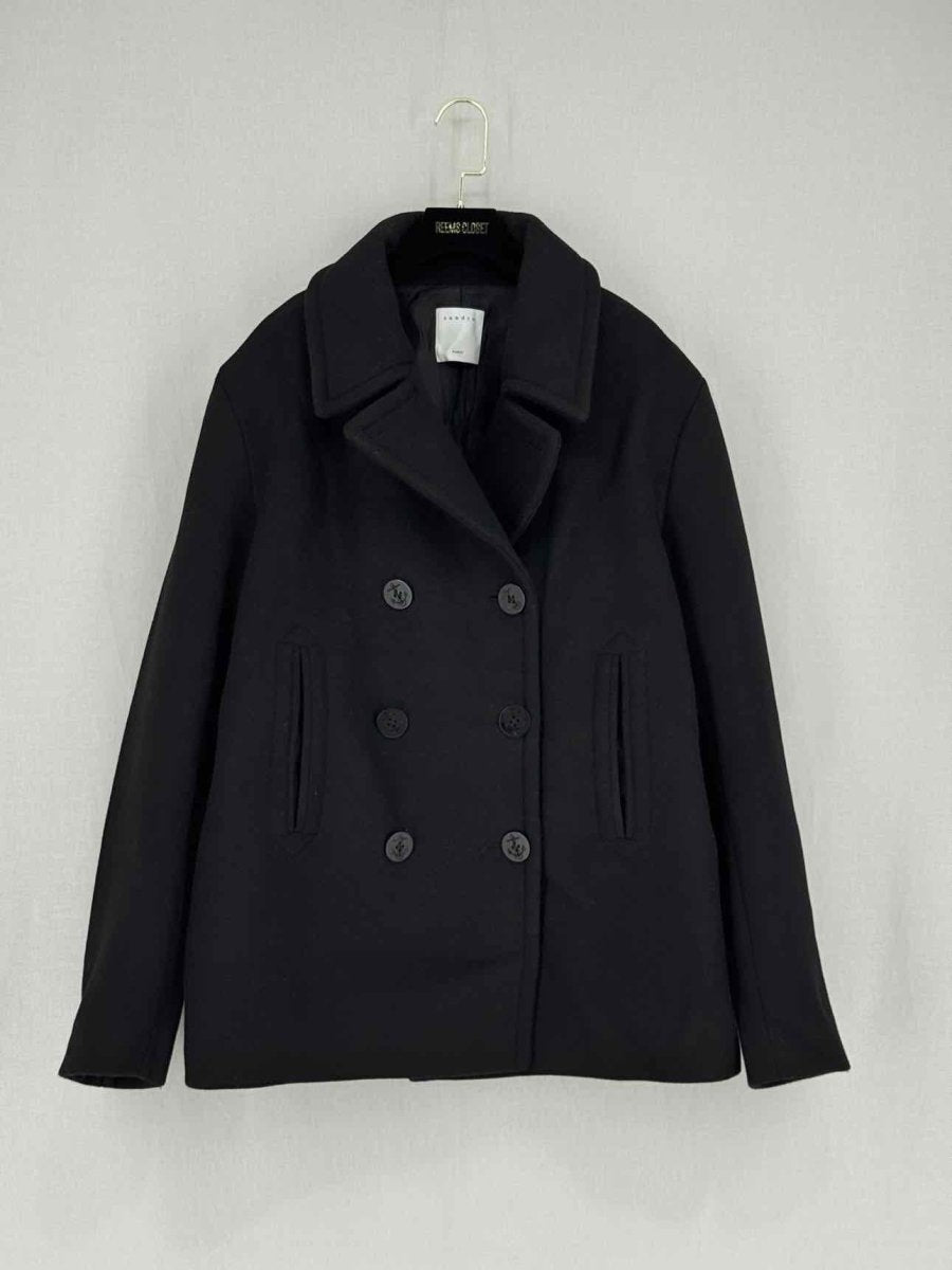 Pre - loved SANDRO Black Size XXLarge Jacket at Reems Closet
