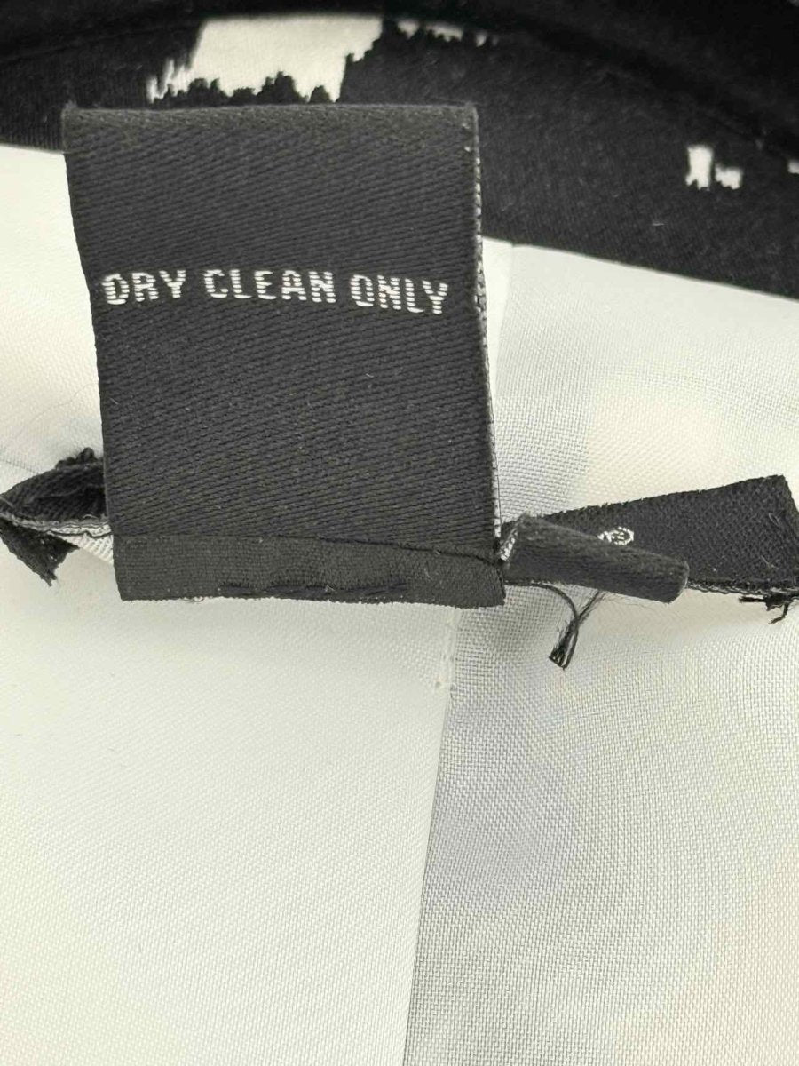 Pre - loved SANDRO Black & White Floral Print Size Large Jacket at Reems Closet