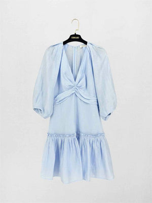 Pre-loved SANDRO Blue Size US 4 Short Dress at Reems Closet