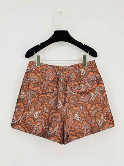 Pre-loved SANDRO Chinagirl Brown Multicolor Size US 8 Shorts at Reems Closet