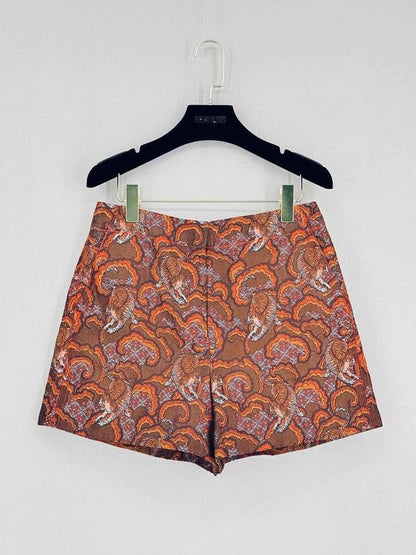 Pre-loved SANDRO Chinagirl Brown Multicolor Size US 8 Shorts at Reems Closet