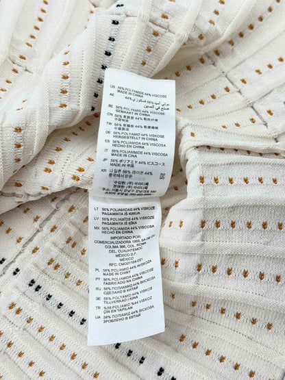 Pre - loved SANDRO Cream Multicolor Size US 4 Short Dress at Reems Closet