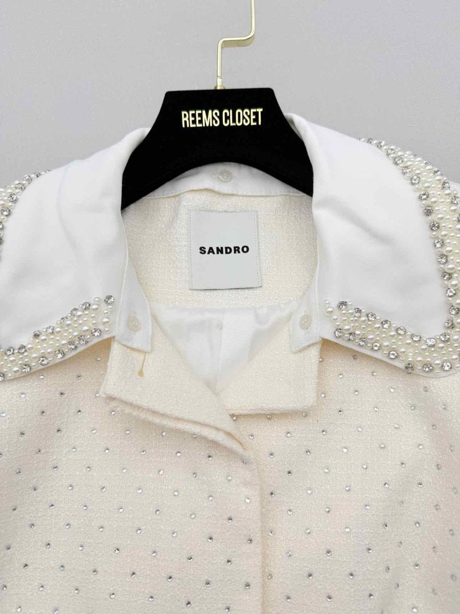 Pre - loved SANDRO Cream Size US 4 Outfit Set at Reems Closet