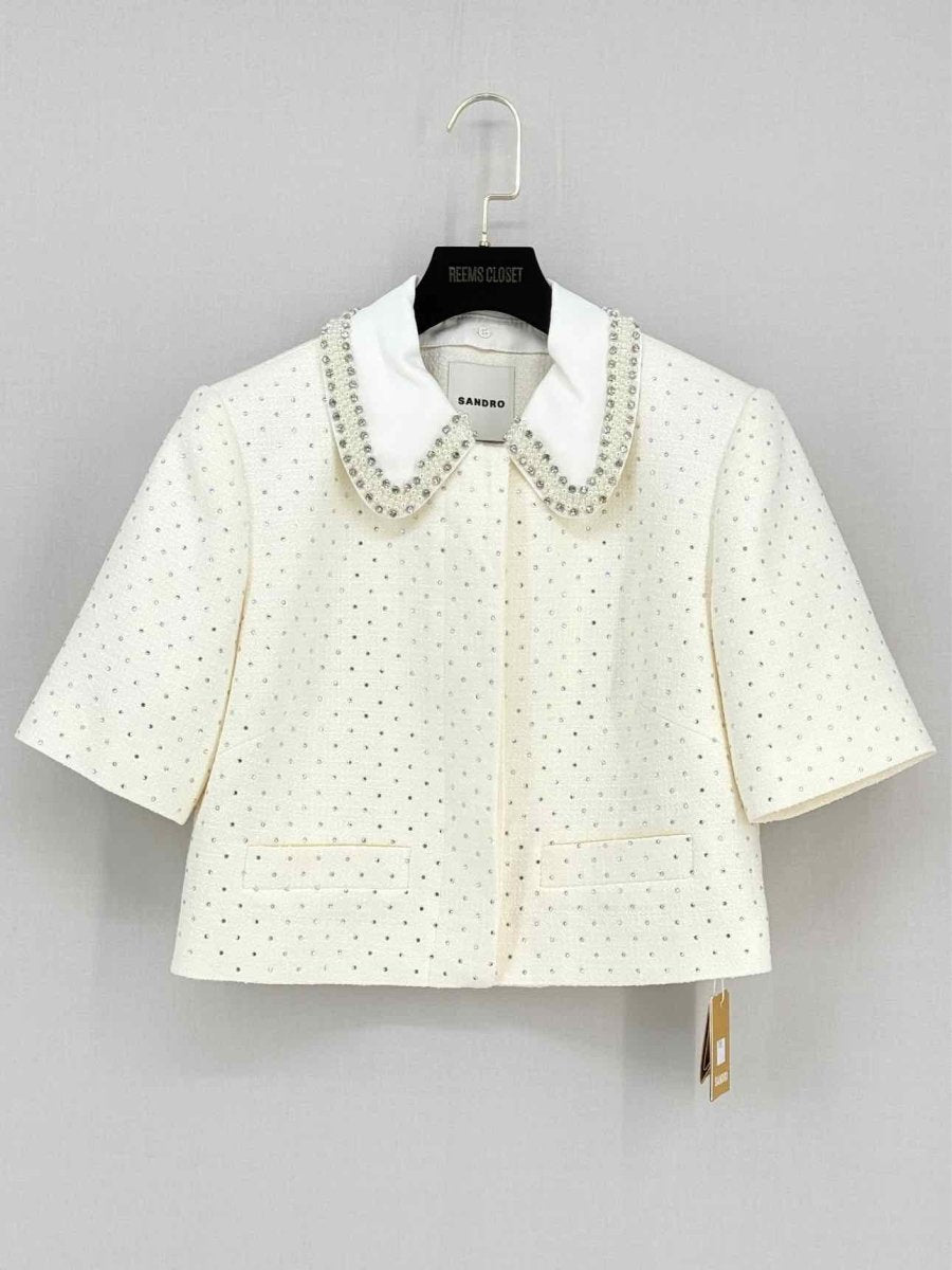 Pre - loved SANDRO Cream Size US 4 Outfit Set at Reems Closet