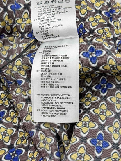 Pre-loved SANDRO Danny Brown Multicolor Floral Print Pants at Reems Closet