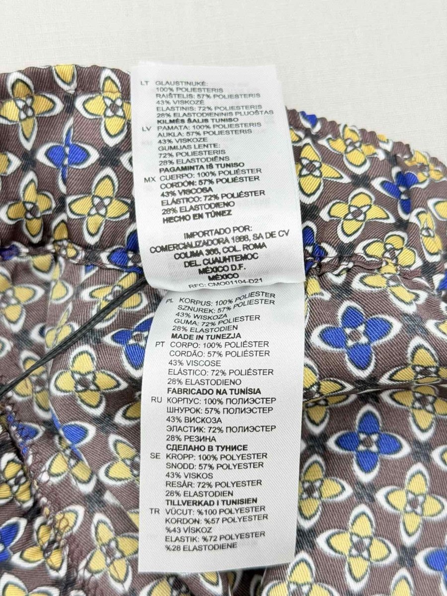 Pre-loved SANDRO Danny Brown Multicolor Floral Print Pants at Reems Closet