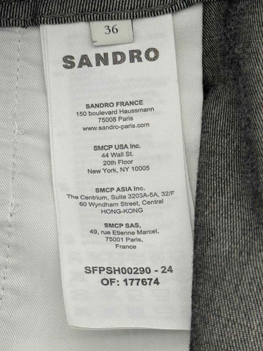 Pre-loved SANDRO Jaures Grey Size US 4 Shorts at Reems Closet