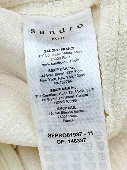 Pre-loved SANDRO Liliana Cream Size US 2 Short Dress at Reems Closet