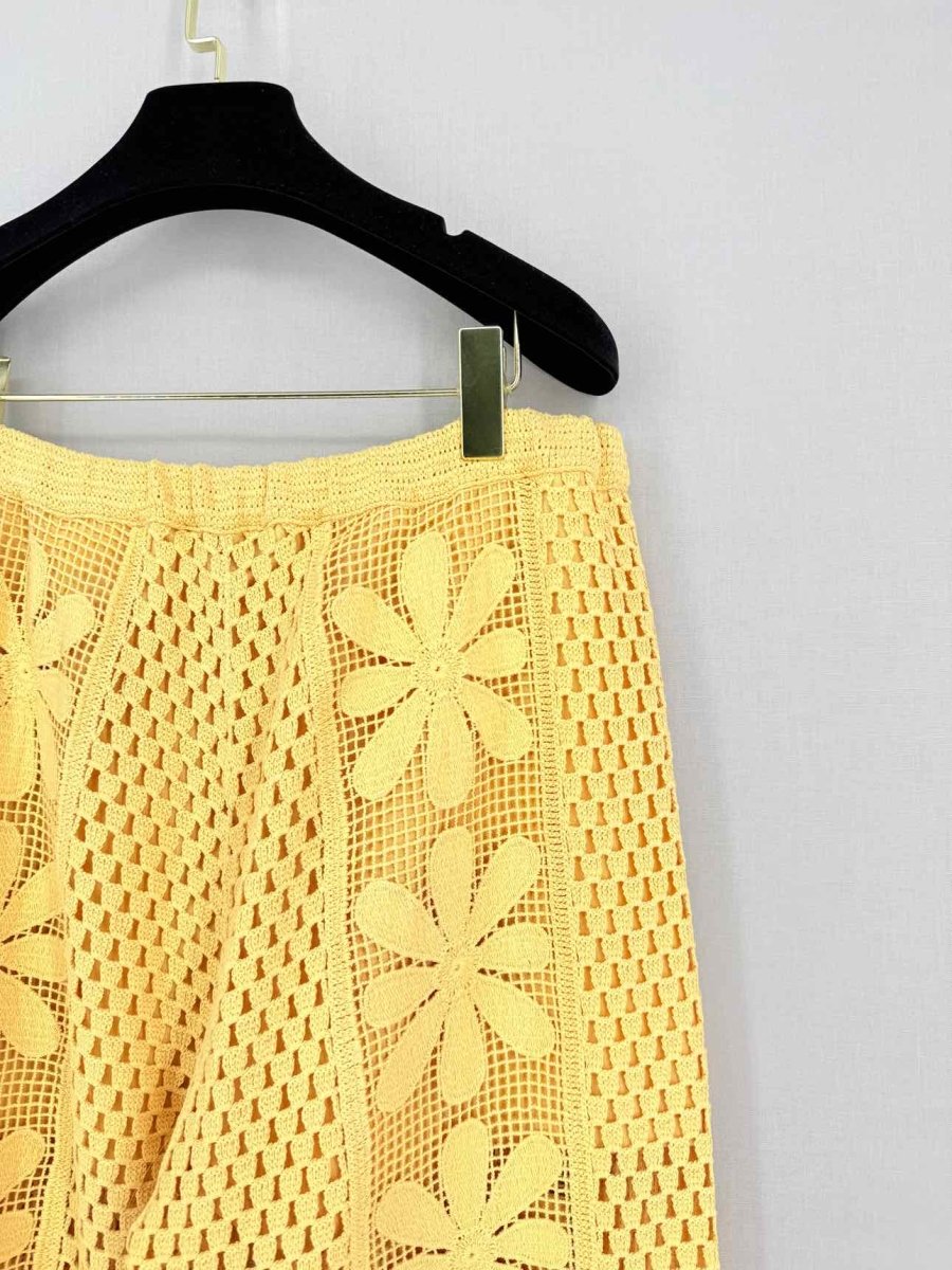 Pre-loved SANDRO Loupie Yellow Size US 8 Pants at Reems Closet