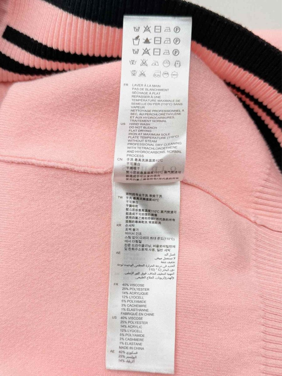 Pre - loved SANDRO Matia S84 Pink Size Small Cardigan at Reems Closet