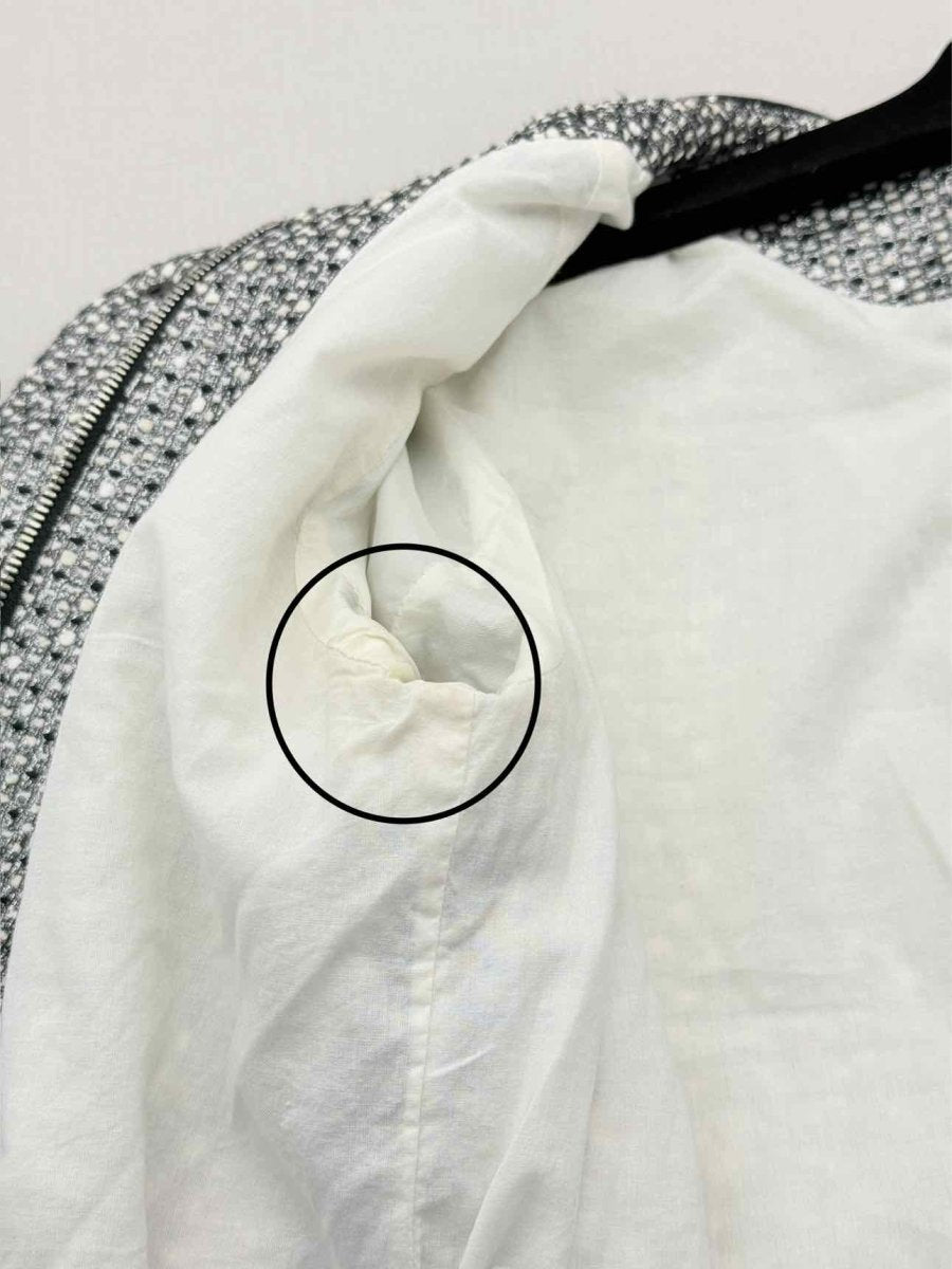 Pre - loved SANDRO Metallic Black Multicolor Size US 10 Jacket at Reems Closet