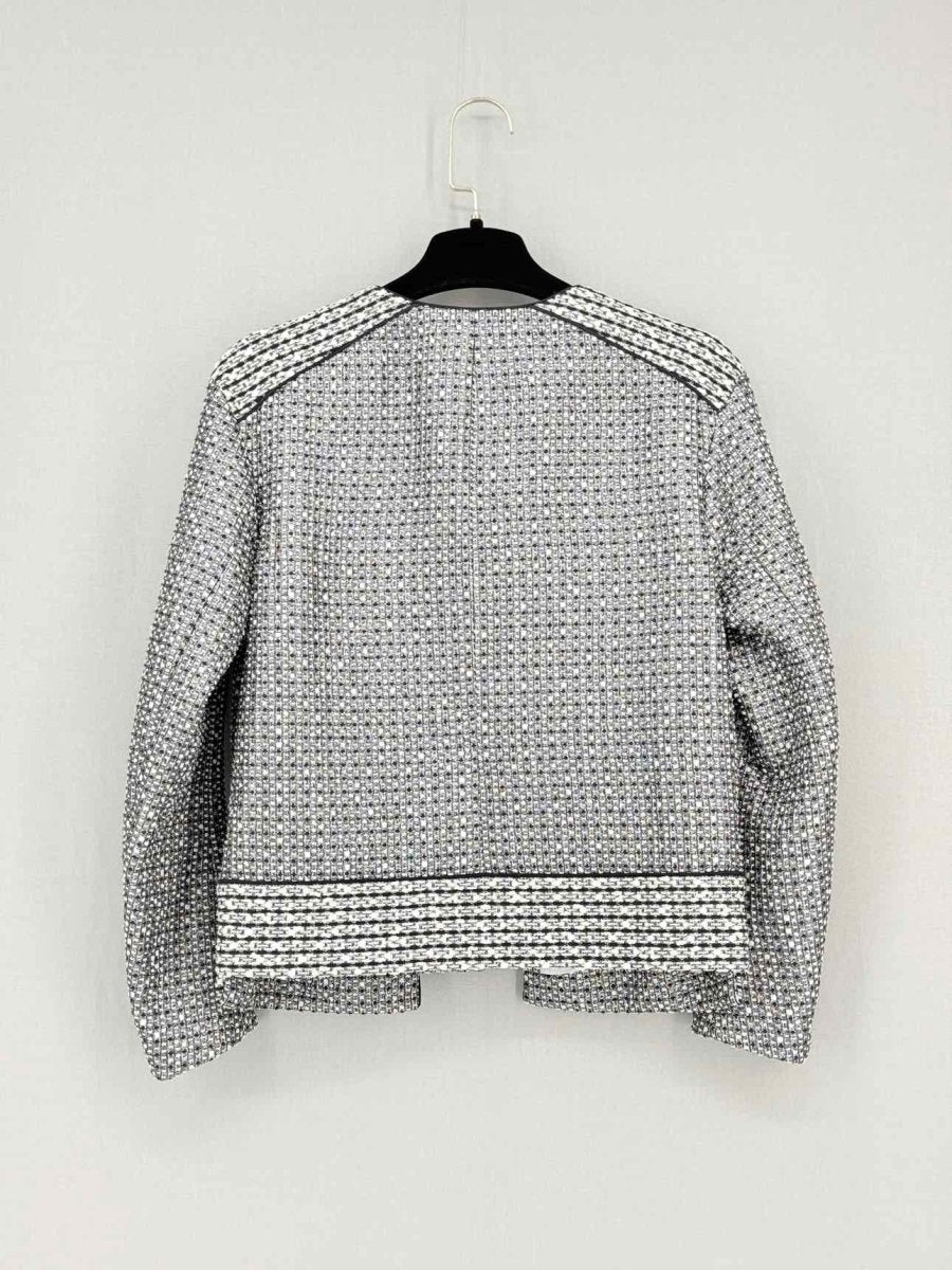Pre - loved SANDRO Metallic Black Multicolor Size US 10 Jacket at Reems Closet
