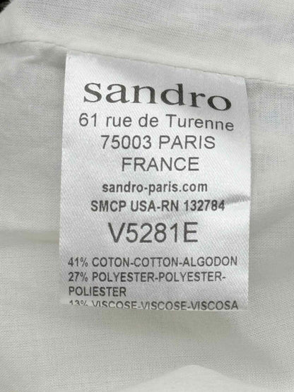 Pre - loved SANDRO Metallic Black Multicolor Size US 10 Jacket at Reems Closet