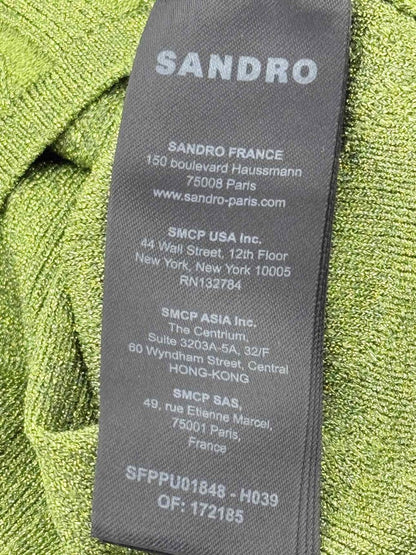Pre - loved SANDRO Metallic Green Size Small Outfit Set at Reems Closet