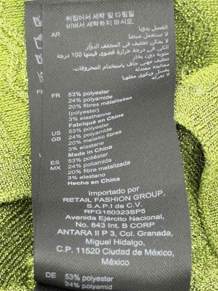 Pre - loved SANDRO Metallic Green Size Small Outfit Set at Reems Closet