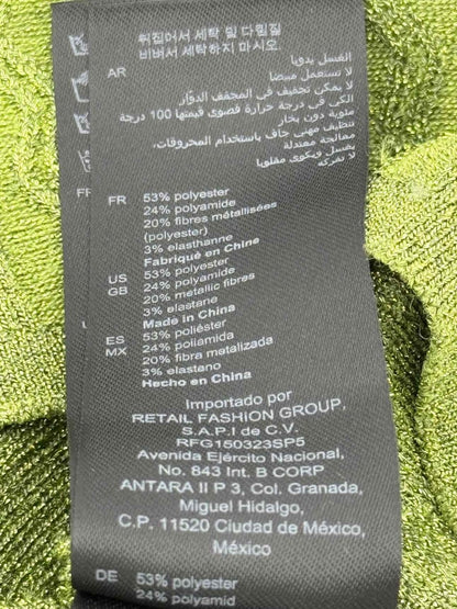 Pre - loved SANDRO Metallic Green Size Small Outfit Set at Reems Closet